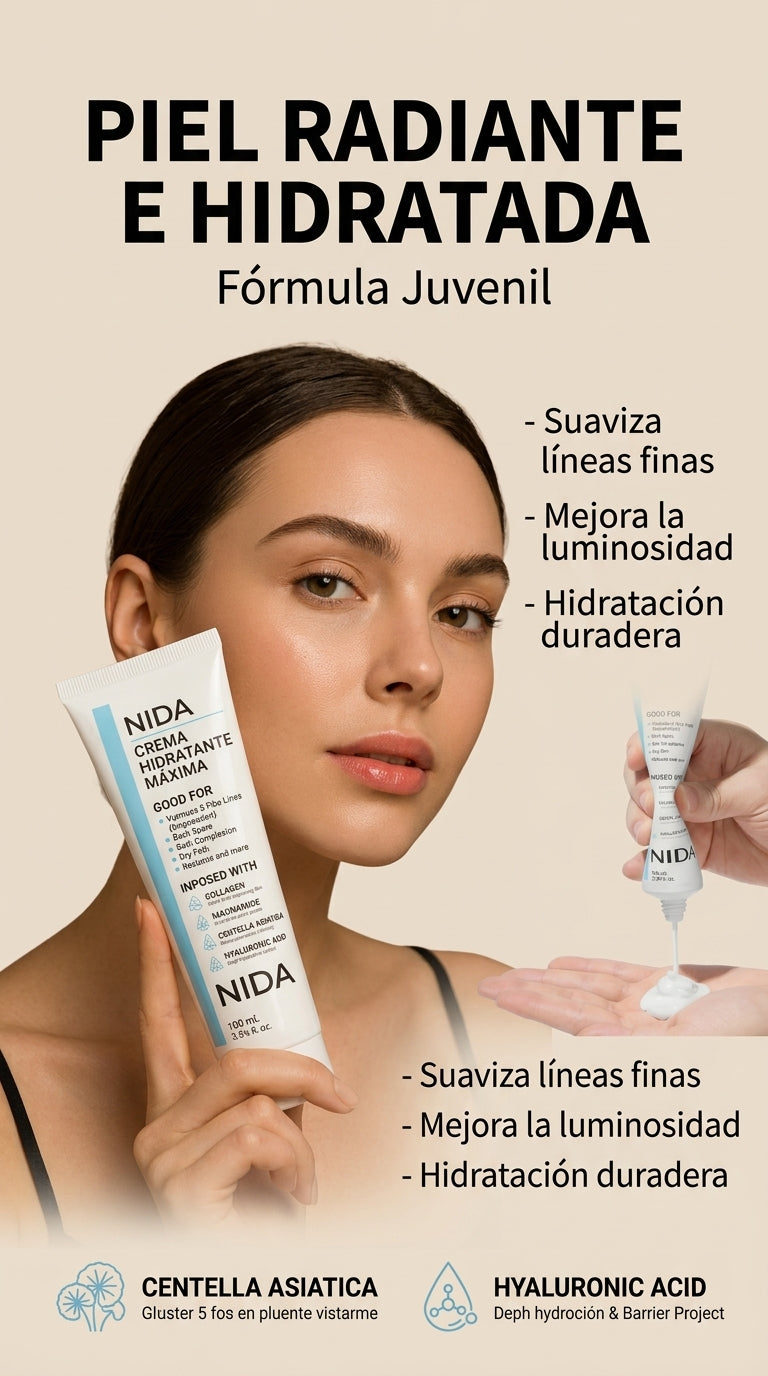 Crema Hidratante de Colágeno Coreana