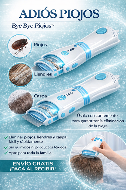 Cepillo - Elimina piojos y liendres de forma efectiva con este cepillo especializado
