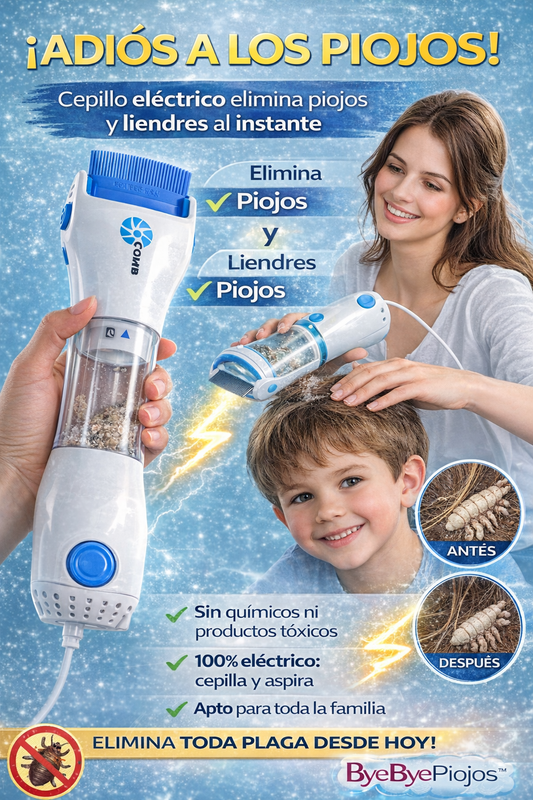 Cepillo - Elimina piojos y liendres de forma efectiva con este cepillo especializado