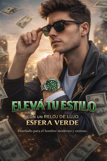 Reloj tipo Rolex - Resistente al agua y al ritmo de tu vida
