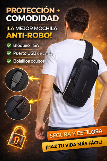 Bolso cruzado para evitar a los carteristas -  Protege tus pertenencias, Evita robos y mejora tu imagen con un estilo moderno