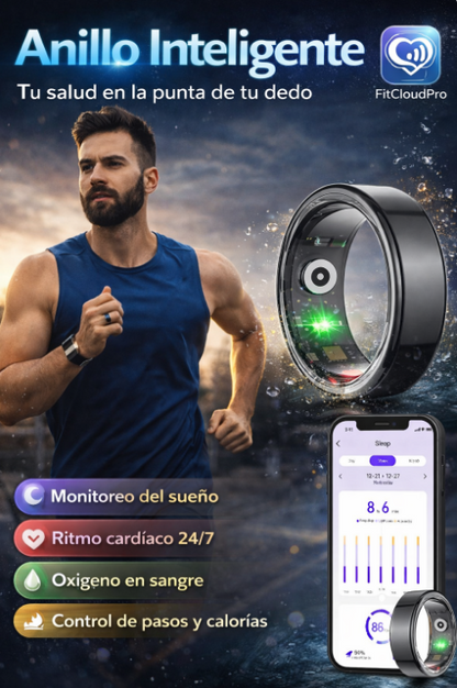 Anillo Smart - Lleva tu salud al siguiente nivel con el Anillo Inteligente Tipo Oura